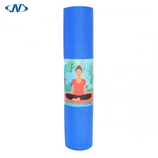 N PVC YOGA MAT JY-YM602 (Blue - 173*61*0.6 cm)