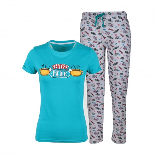 FRIENDS LADIES PAJAMA 2 PIECES SET
