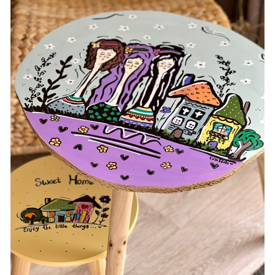 Hand painted kids table