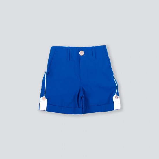 White And Blue Kinder Garden Hoodie Set For Boys