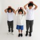 Grey Elementary School Pants For Boys