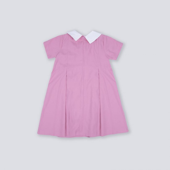 Pink Elementary School Dress Model BTS3 For Girls 
