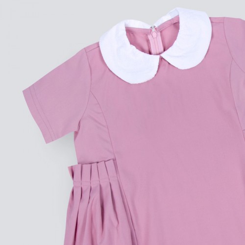 Pink Elementary School Dress Model BTS2 For Girls 