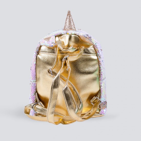 Golden Unicorn School Bag For Girls