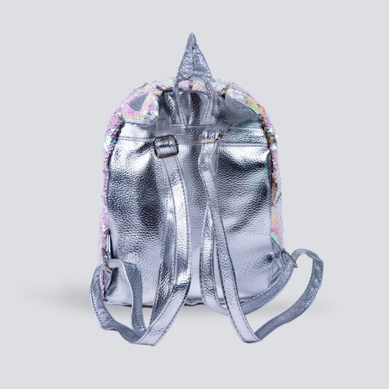 Silver Unicorn School Bag For Girls