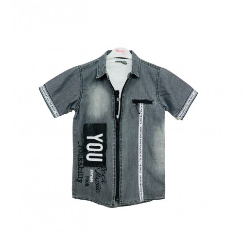 Turkish boys' two-piece shirt set