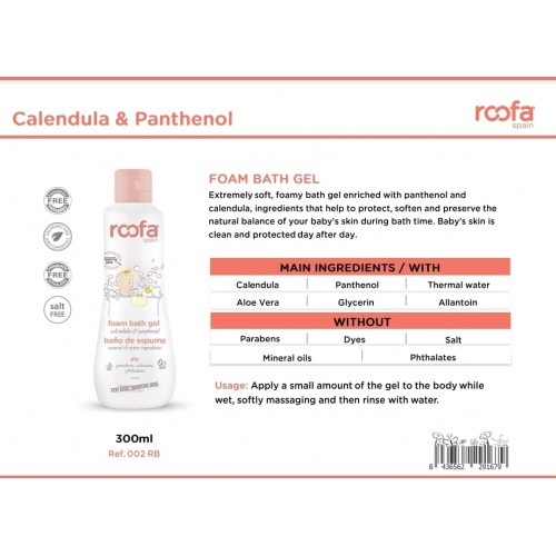 ROOFA FOAM BATH GEL 300 ML