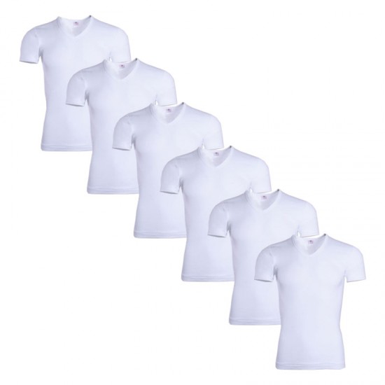 6 Pcs Al Jazeera V Neck Innerwear