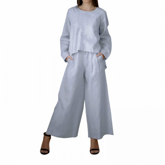 Light Grey 2 Pieces Set For Women