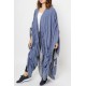 Navy Bisht with Open on the side