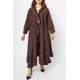 The Brown Set - Ruffled Cardigan & Pants