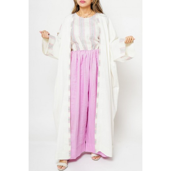 Jumpsuit with Long Cardigan (2pcs)