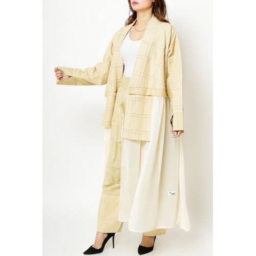 Yellowish Set (Cardigan & Pants) - 2pcs