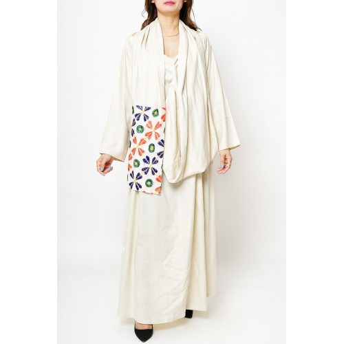 Off-Shoulder Kaftan Dress