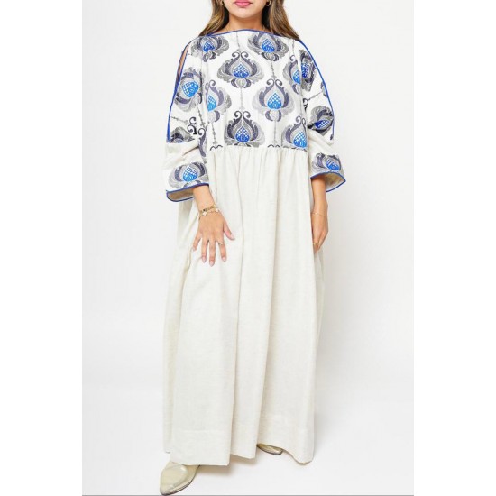 Open Shoulder Kaftan Dress