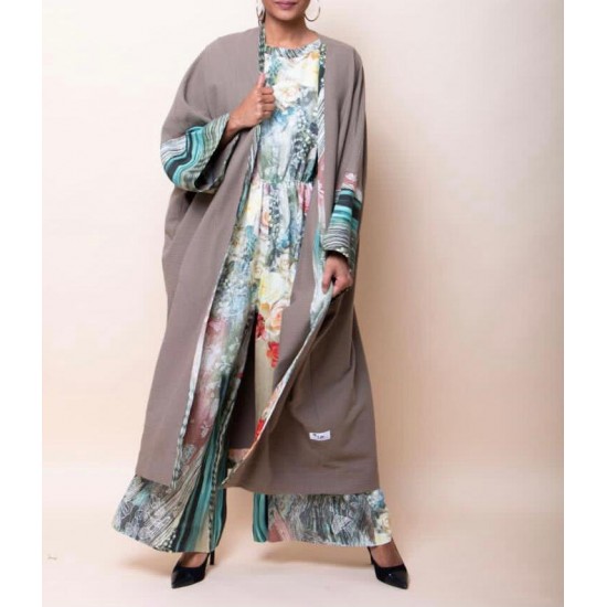 Jumpsuit with Long Cardigan (2pcs)