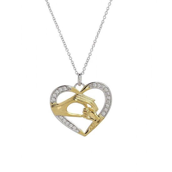 Gold Plated Necklace with a Heart Pendant