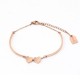 Twin Hearts - Rose Gold Plated Bracelet