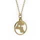 Venus by Nesreen - Kuwait Map Pendant and Hollow Heart- Bracelet - 18K Gold Plated