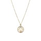 Long Chain Necklace "V" letter - 18K Gold Plated with Austrian Crystals