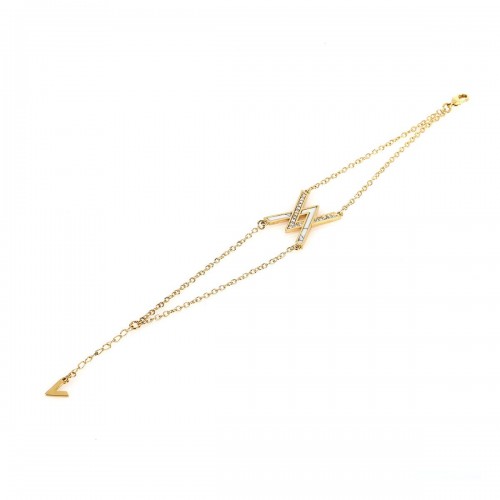 Double V Bracelet with 18K Gold Plated