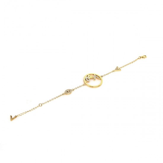 Mix Eye Partridge Bracelet with 18K Gold Plated