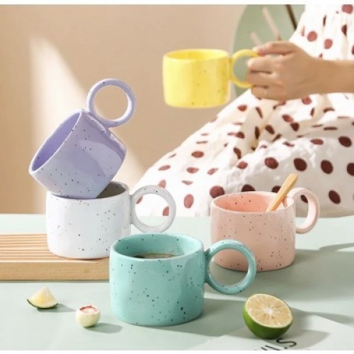 pink Ceramic Mug Capacity 300ml