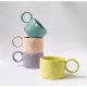  yellow ceramics  cup 