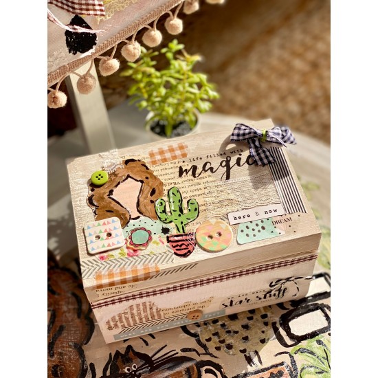 Chalk Painted Wooden Box