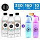 Flo Kids Edition Balanced Alkaline Water 160 x 330 ml + 2 Sports Bottles Free