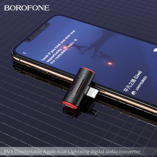 BV6 Comfortable Apple dual Lightning digital audio converter