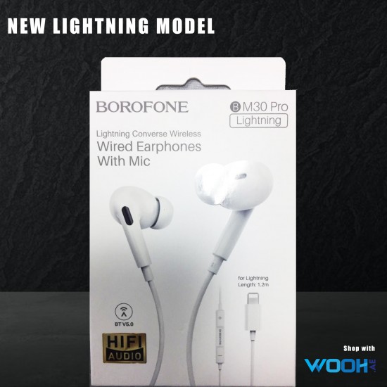 BM30 Original series wire control earphones with mic