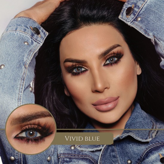 Bella Contact Lens - Shiraz Collection - Vivid Blue
