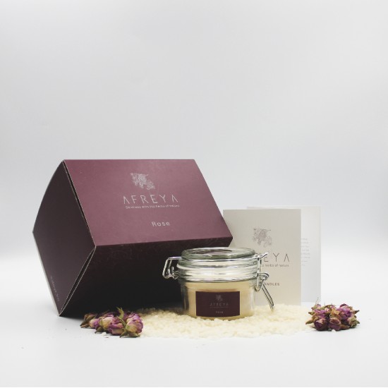 Big Rose Beeswax Candle
