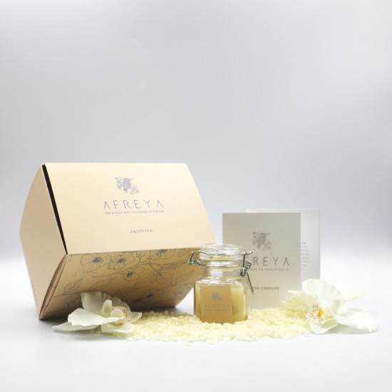 Mini Jasmine Beeswax Candle