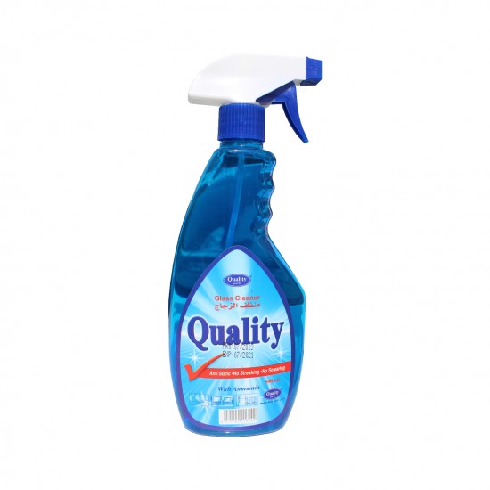 CARTON 12 PCS QUALITY GLASS CLEANER - 500 ML