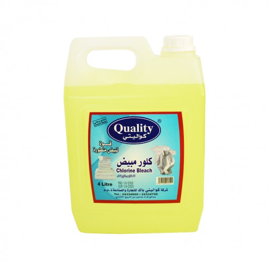 CARTON 4 PCS QUALITY CHLORINE BLEACH ( CLOROX ) - 4 ltr