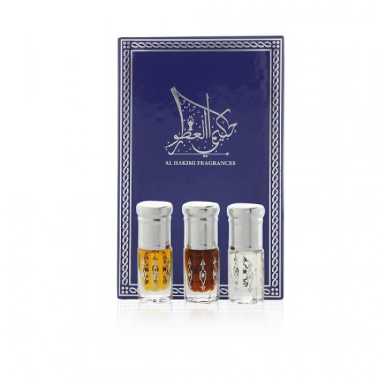 Gift Set - Mukhallat Meshaal, Oud Mubakhar & Mukhallat Joudda - 1/4 Tola