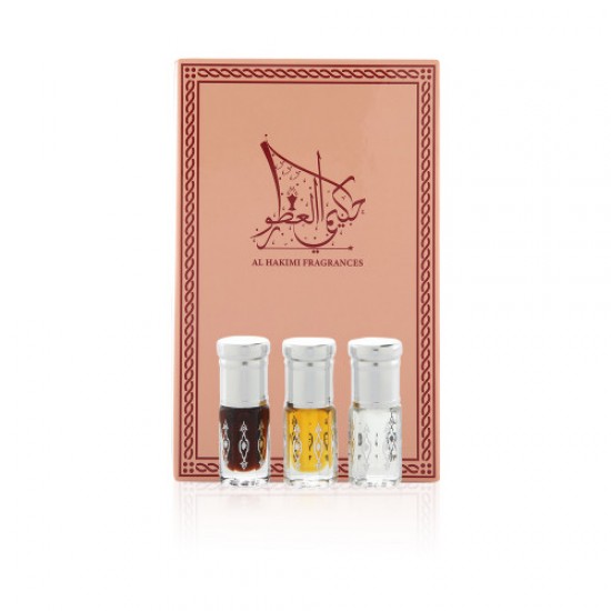 Gift Set - Raihan, Mukhallat Meshaal & White Musk - 1/4 Tola