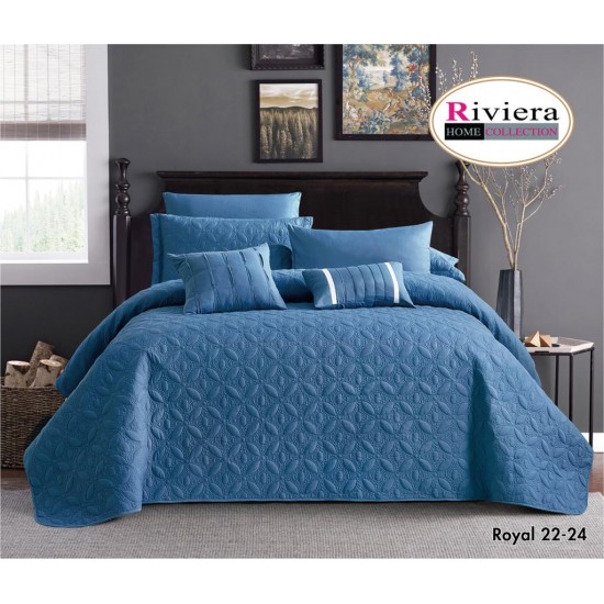 Riviera Summer Royal Quilt Set 8-piece