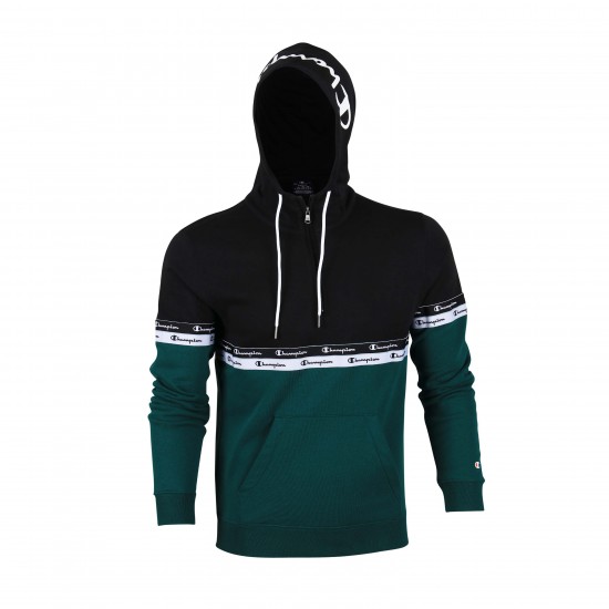 CHAMPION MENS HOODED H/ZIP SWEATSHIRT