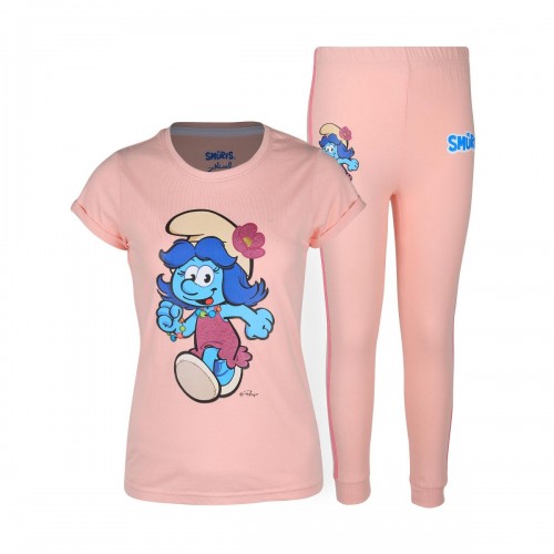 SMURF GIRLS PAJAMA 2 PIECES SET