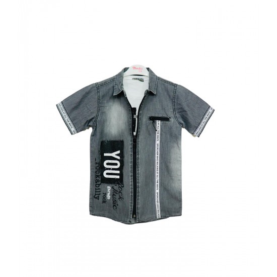 Turkish boys' two-piece shirt set