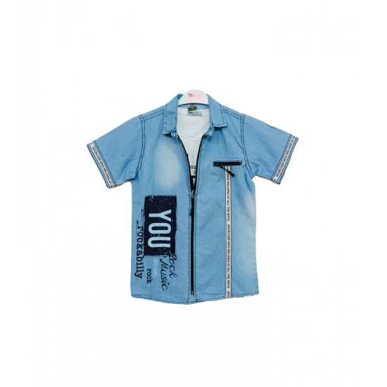 Turkish boys' two-piece shirt set