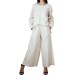 Beige 2 Pieces Set For Women