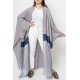 Wide Cut Bisht - Grayish