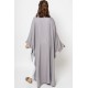 Wide Cut Bisht - Grayish