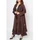 The Brown Set - Ruffled Cardigan & Pants