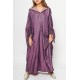 Hooded Kaftan Dress - Purple