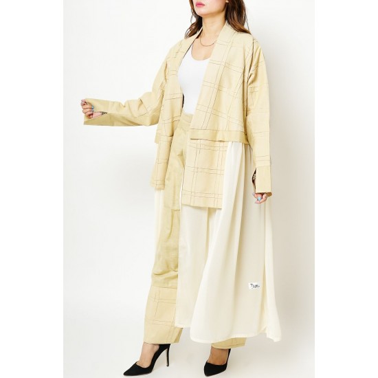 Yellowish Set (Cardigan & Pants) - 2pcs